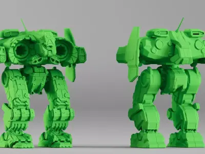 S00040 Sci-Fi Mech Walker 3D print model
