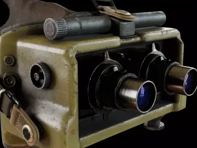 AN-PVS 5 night vision goggles -game ready- Low-poly 3D model