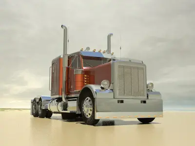 379 Semi Truck 3D model