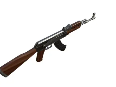 AKM 3d Model ak - rifle 3D model