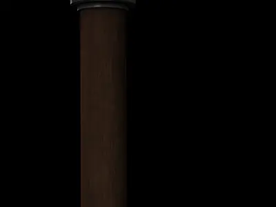 Kusarigama death scythe Free low-poly 3D model