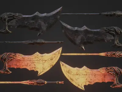 Chaos blades 3D Model Pack