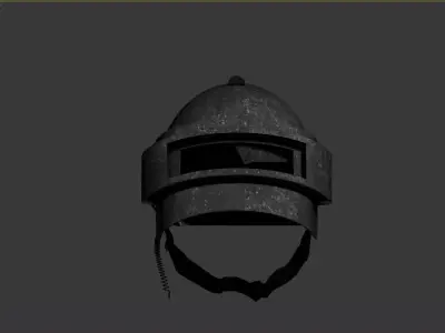 3D model of a helmet with a visor 3D model