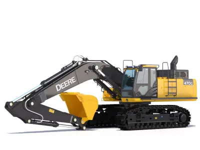 Excavator John Deere 470G 3D model