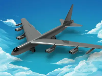 Boeing B-52 Stratofortress 3D model buy