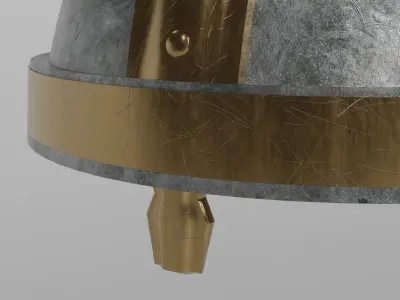 Viking helmet 3D model 2
