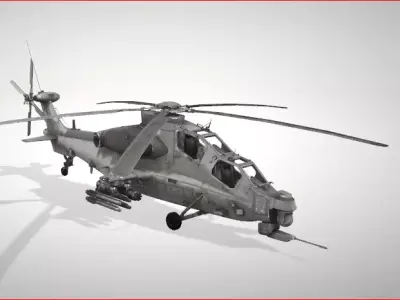 wz 10 helicopter attack  3D model