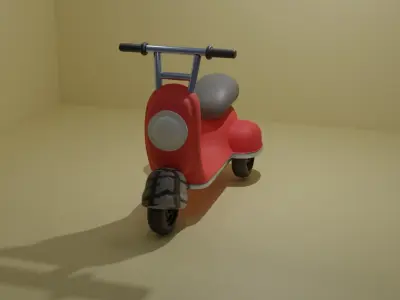 Scooter bike 3D model