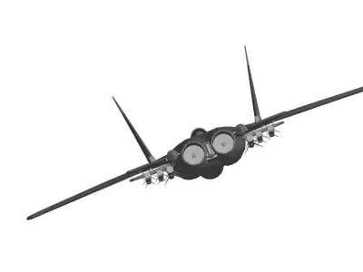 Soukhoi Su 47 Berkut 3D model