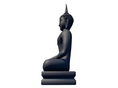 Sukhothai buddha statue 3D model