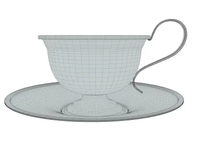 Antique Coffee Cup 3D model