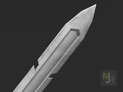 Sword Elf 1 Low-poly 3D model