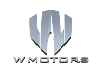 w motors logo 3D model