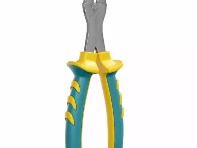 cutting plier 01 3D model