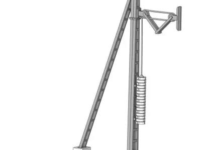 Catenery Pole End Type C 1-87 FDM 3D print model