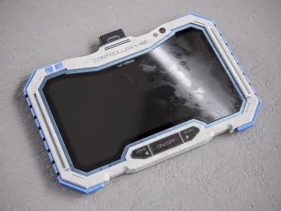 Sci-fi Military Controller V40 PBR Low-poly 3D model