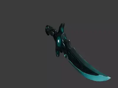 Futuristic Arcane Energy Dagger 3D model