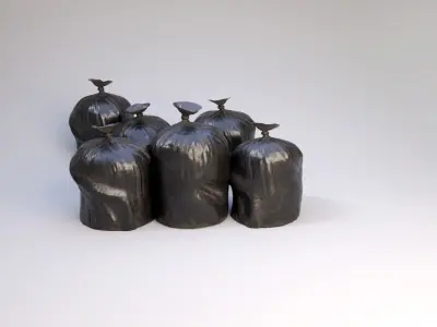 Garbage Bags Free low-poly 3D model
