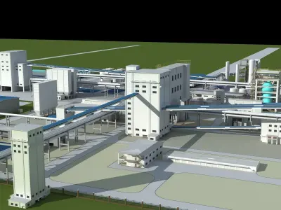 Chemical Plant 3 3D model