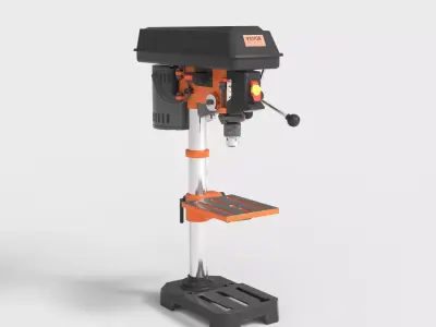 BENCHTOP DRILL PRESS Low-poly 3D model