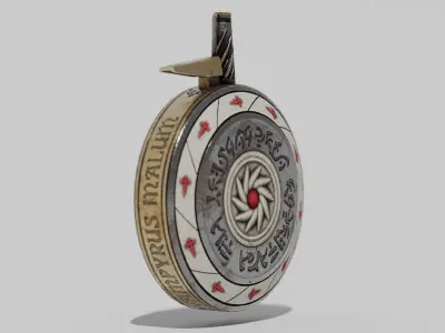 OB 00 28 vampire hunter powder bottle Low-poly 3D model