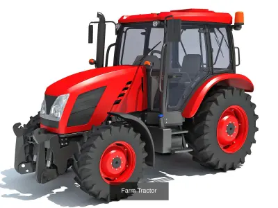 Farm Collection 9 tractor 3D Model Pack
