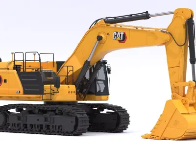 CAT Large EXcavators 374 Tier 4 Stage V 3D model