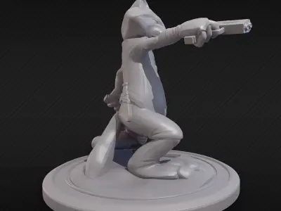 Dangerous raccoon 4 3D print model