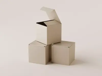Packaging Box Low-poly 3D model