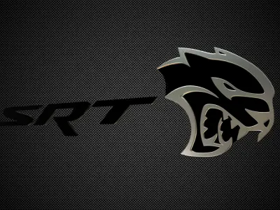srt logo 3D model by 3dlogoman