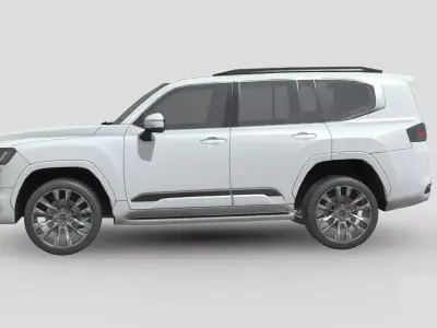 Low Poly Car - Toyota Land Cruiser 300 Hybrid 2026 Low-poly 3D model
