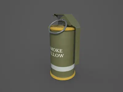 M18 SMOKE GRENADE Low-poly 3D model buy