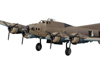 Boeing b-17 flying fortress 3D model order