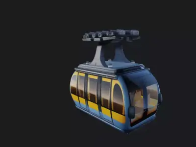 Cable Car 3D Model 3D model
