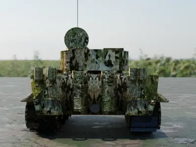 tiger 3d model Low-poly 3D model