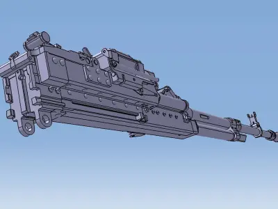 Machine Gun NSVT NSV KORD 3D model