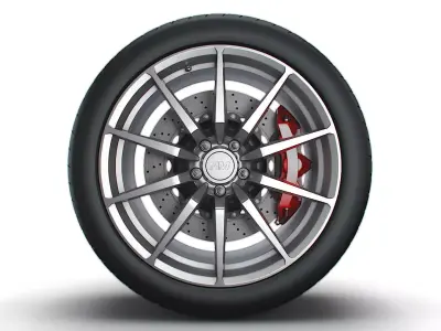 American Muscle Gt350 wheel 3D model