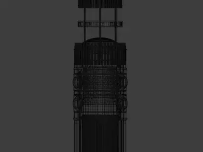 Nuclear reactor vessel 3D model