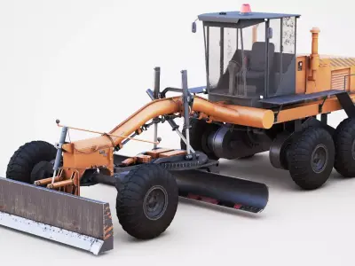 Motor Grader 3D model shop