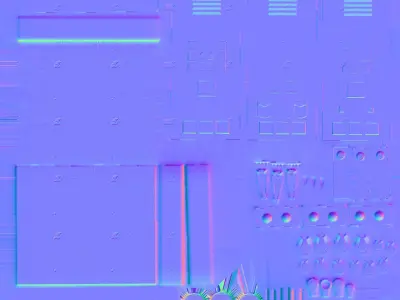 ELECTRIC PANEL - LOW POLY GAME ASSET Low-poly 3D model