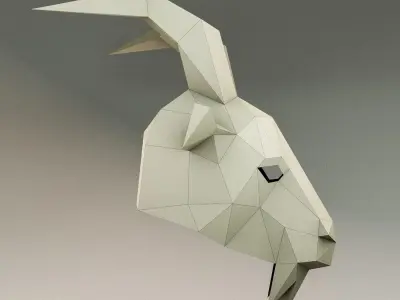 Goat mask 3D model