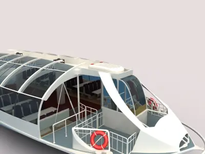 The Seine River Cruise 3d Model  3D model
