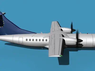 ATR-42-320 Lufthansa Team 3D model