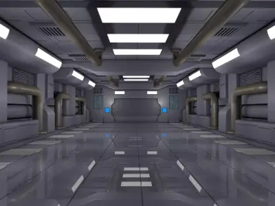 Sci Fi Room Interior 3D model purchase