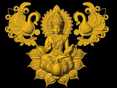 Laxmiji Pendant  3D print model