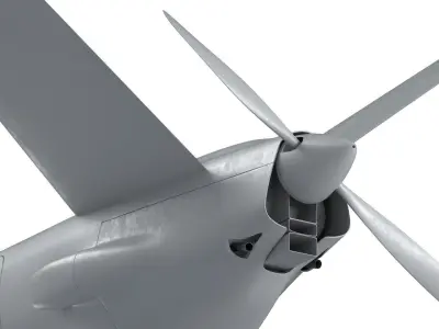 Elbit Hermes 900 UAV Israel military drone  3D model