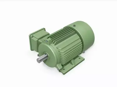 90S B3 Left IEC electric motor - 3D CAD model 3D model