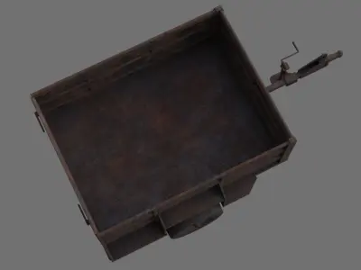 Utility Trailer 1C Low-poly 3D model