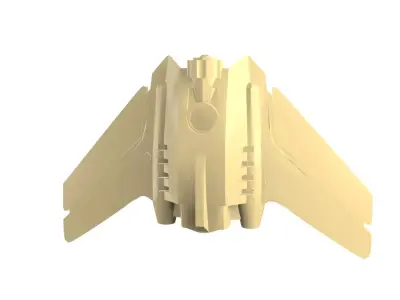 Custom3Dprint Minifigure Accessory - Minifigure Wings S1 - 10 3D print model