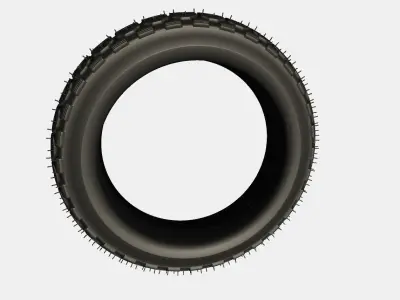 3D Trye motorcycle tire 3D model